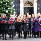 Military Wives outside Downing Street